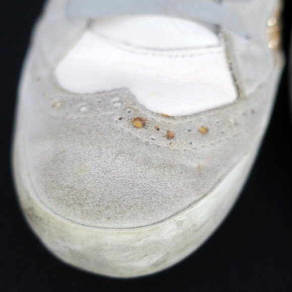 Golden Goose Mid Star Gold Glitter Midstar LE Sneakers Women 37 7M Made in Italy - Picture 4 of 15